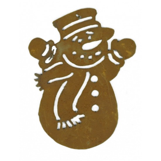  Christbaumschmuck Schneemann mit Schal 13,5 cm