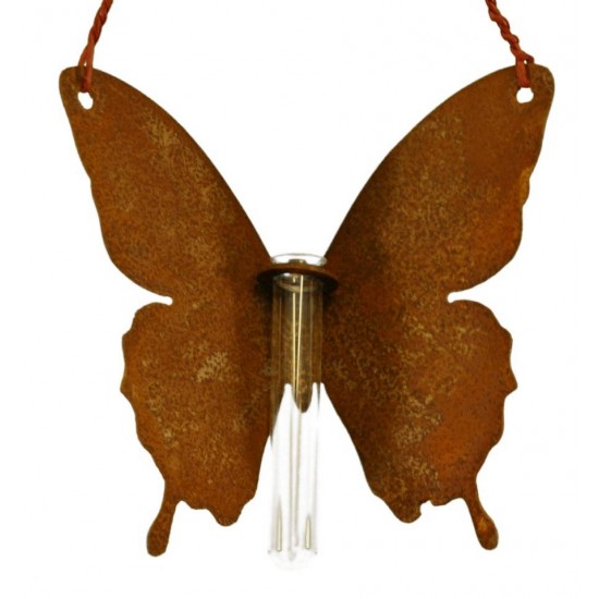 Schmetterling "Mariposa" zum Hängen mit Reagenzglas-Halter - Höhe 15 cm - Breite 20 cm