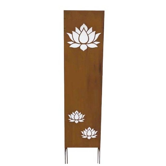 Sichtschutz zum Stecken kleine Sichtschutzwand - Lotus - zum Stecken 140 cm hoch 

Diese Sichtschutzwand mit Lotus ist in sein