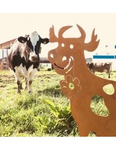 Kuh lebensgroß - coole Garten Deko hält jedem Wetter stand