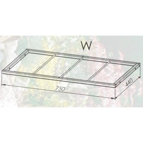 Rosenbögen und Rankhilfen Rost Rosenbogen classic, Zwischenstück W Breite 75 cm x Tiefe 44 cm Zwischenstück 75 x 44 cm