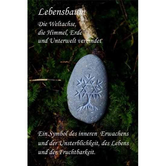 Symbolstein - keltischer Baum - Natur - Ø 10 cm