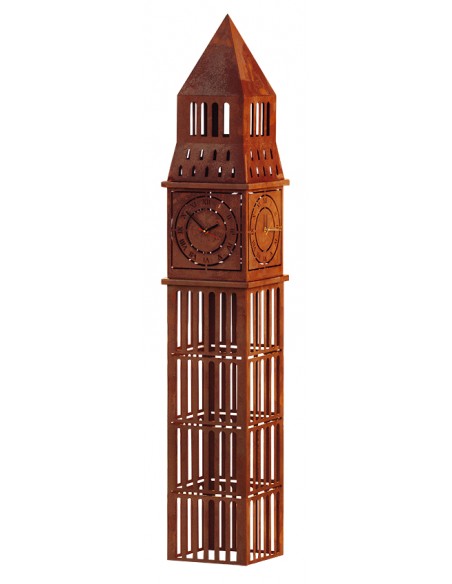 London Big Ben Skulptur aus Metall - Höhe 160 cm - Wahrzeichen als