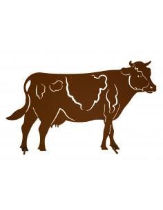 Edelrost Deko Kuh und Kühe, Kälber - Kühe aus Metall für den Garten kaufen