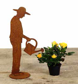 Gärtner Figur mit Gießkanne