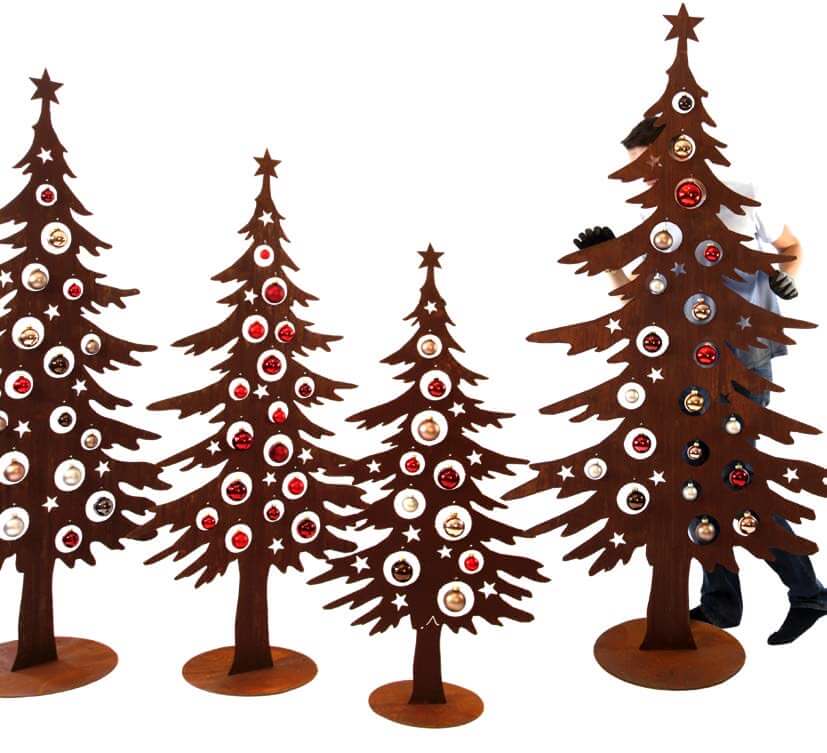 Metall Weihanchtsbaum für Christbaumkugeln